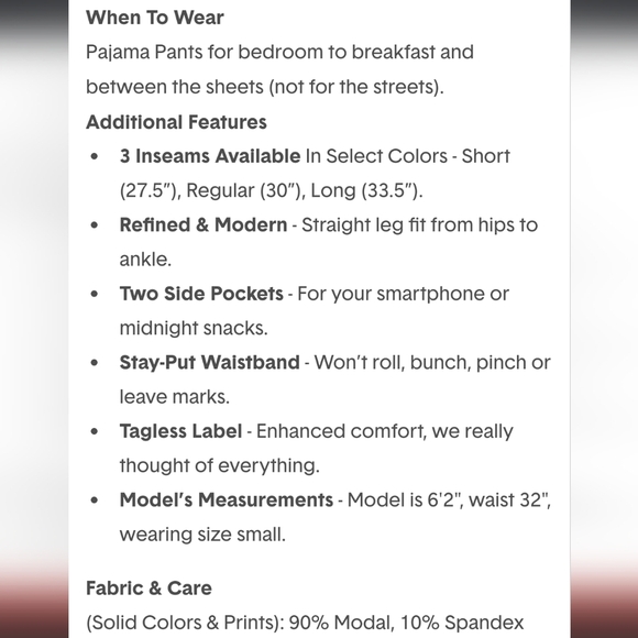 Tommy John Second Skin Pajama Pant Grey Men's Small - Picture 7 of 7